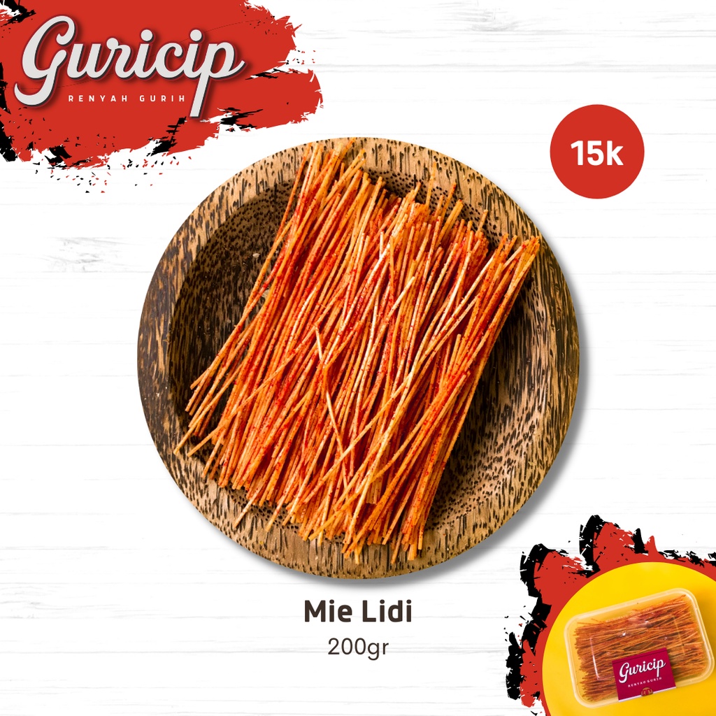 

Guricip Mie Lidi Pedas 200gr