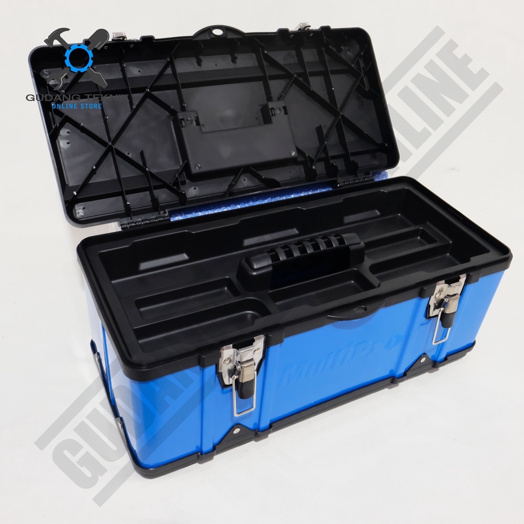 Multipro Tool Box Plastik Body Besi Metal 16inch Toolbox Tempat Kunci Perkakas 16 Inch OA03.0116