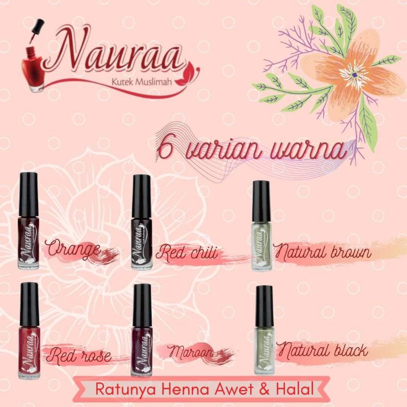 Kutek Naura Muslimah Halal untuk Sholat 5 ml