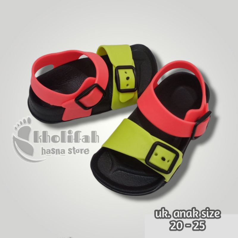 Sandal anak, sandal balita, sandal gunung ringan sandal kokop tali gesper Dulux 296 E/D (4c)