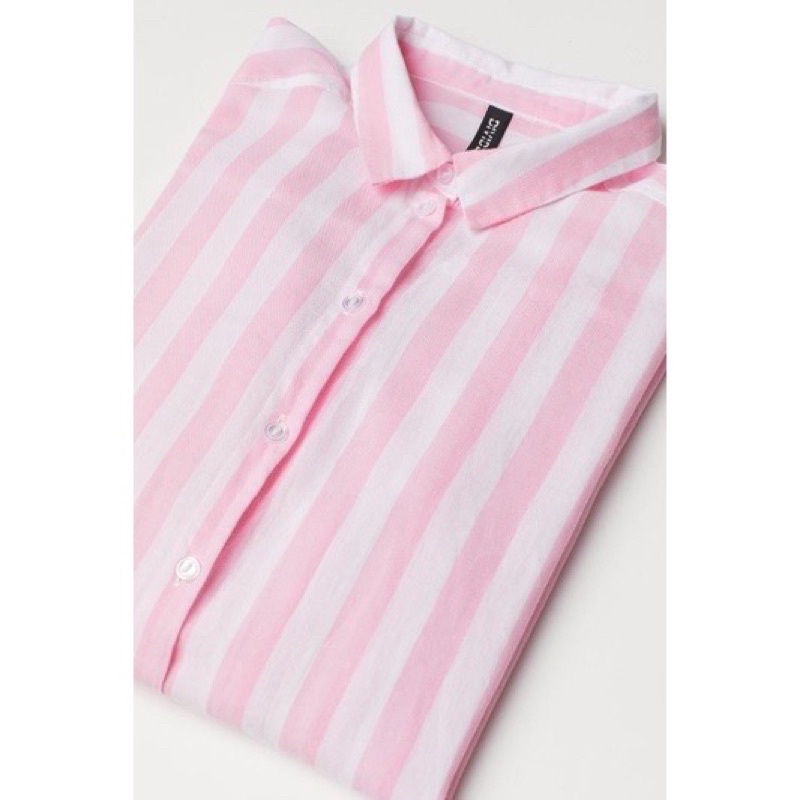 Cotton Striped Shirt by hnm original 100%