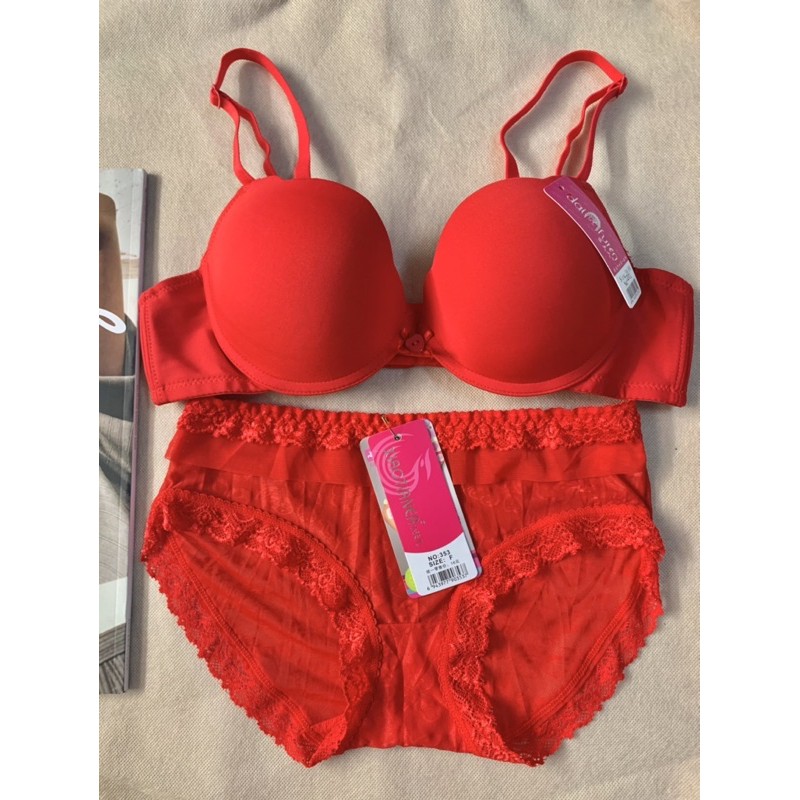 one set underwear/ dalaman set wanita/ pushup bra kawat/ satu set bh celana dalam seserahan-2