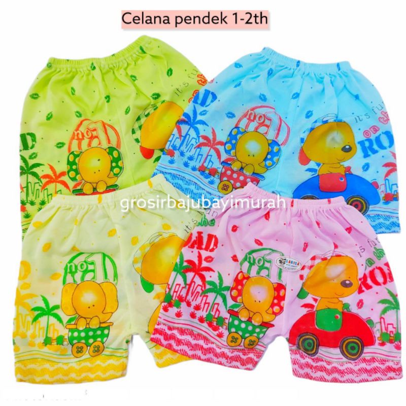 3 PCS celana pendek bayi 1-2th katun LARISA