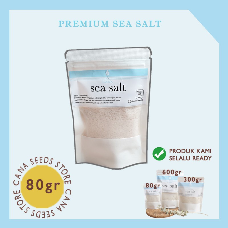 

Seasalt 80 Gram Healthy Premium Garam Laut Uyah Natural Halus Sisalt