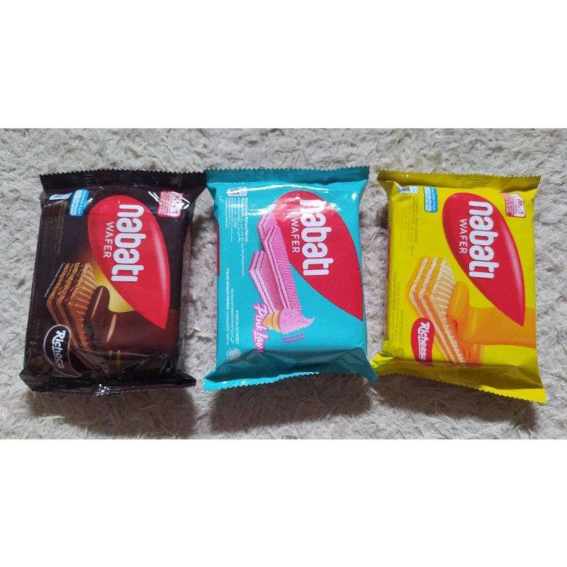 

Nabati wafer/46g/keju/strawberry/coklat