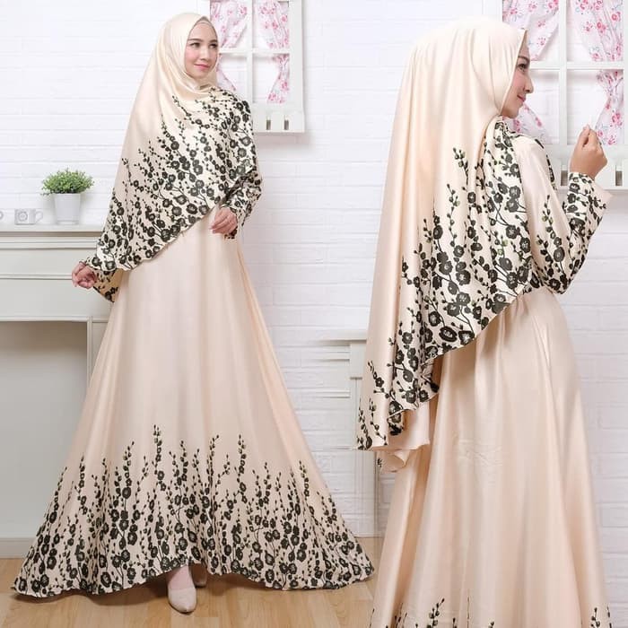 Baju Gamis Wanita Dewasa Murah Kekinian Terbaru 2022 Dress Syari Metris Ekaria Murah Bahan Maxmara