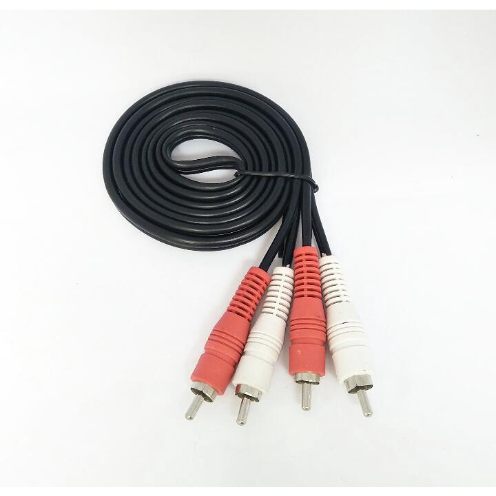 KABEL RCA TO RCA 1.5 / KABEL RCA TO JACK MINI STEREO/ WARNA HITAM/ KABEL AV VIDEO 1.5/ (Kabel Jak RCA DVD Ke TV)/ AV HIGH QUALITY/ KABEL AUDIO VIDEO MURAH