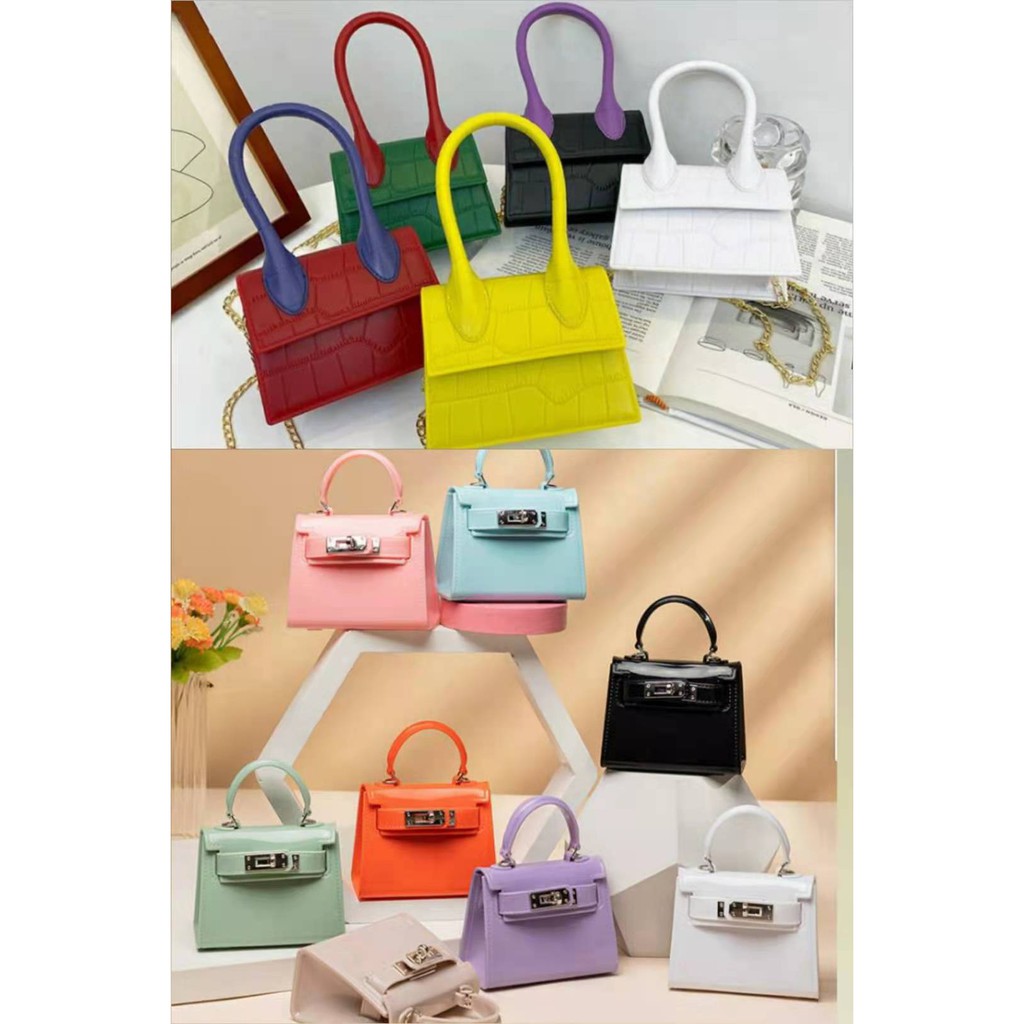 Tas wanita/terbaru mini jelly bag/ tas bahu/sling bag