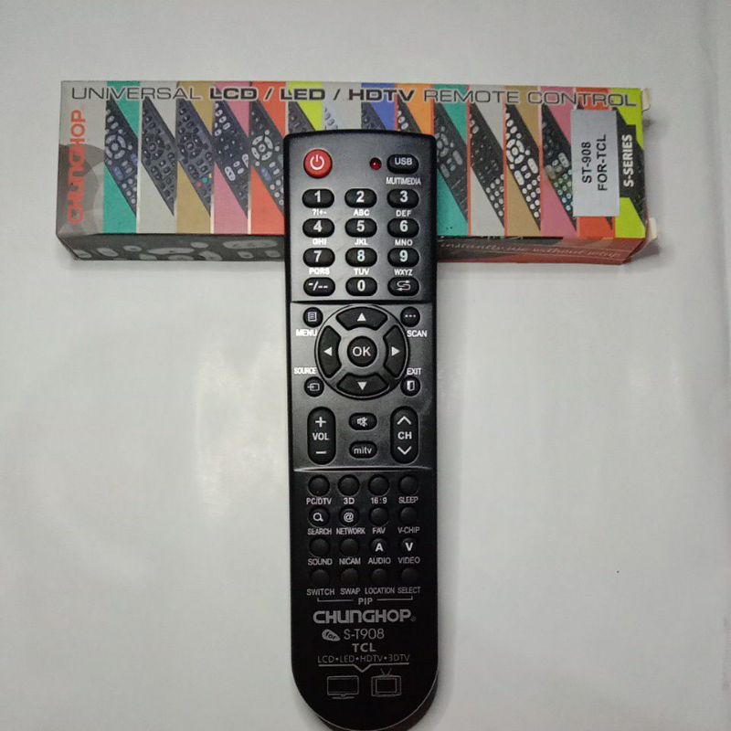 REMOTE TV TCL LCD/LED MULTI UNIVERSAL