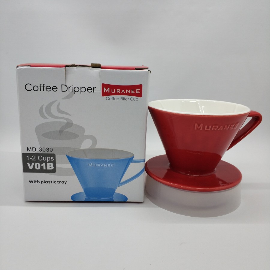 Kopi Dripper keramik V01 Coffee Dripper Ceramic V60 Manual Brew Muranee / Dripper keramik Tiamo V60