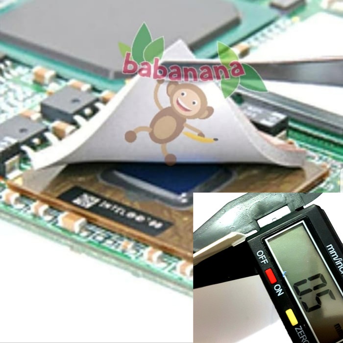 Thermal pad 100mm x 100mm x 0.5mm Grey prosesor memory heatsink