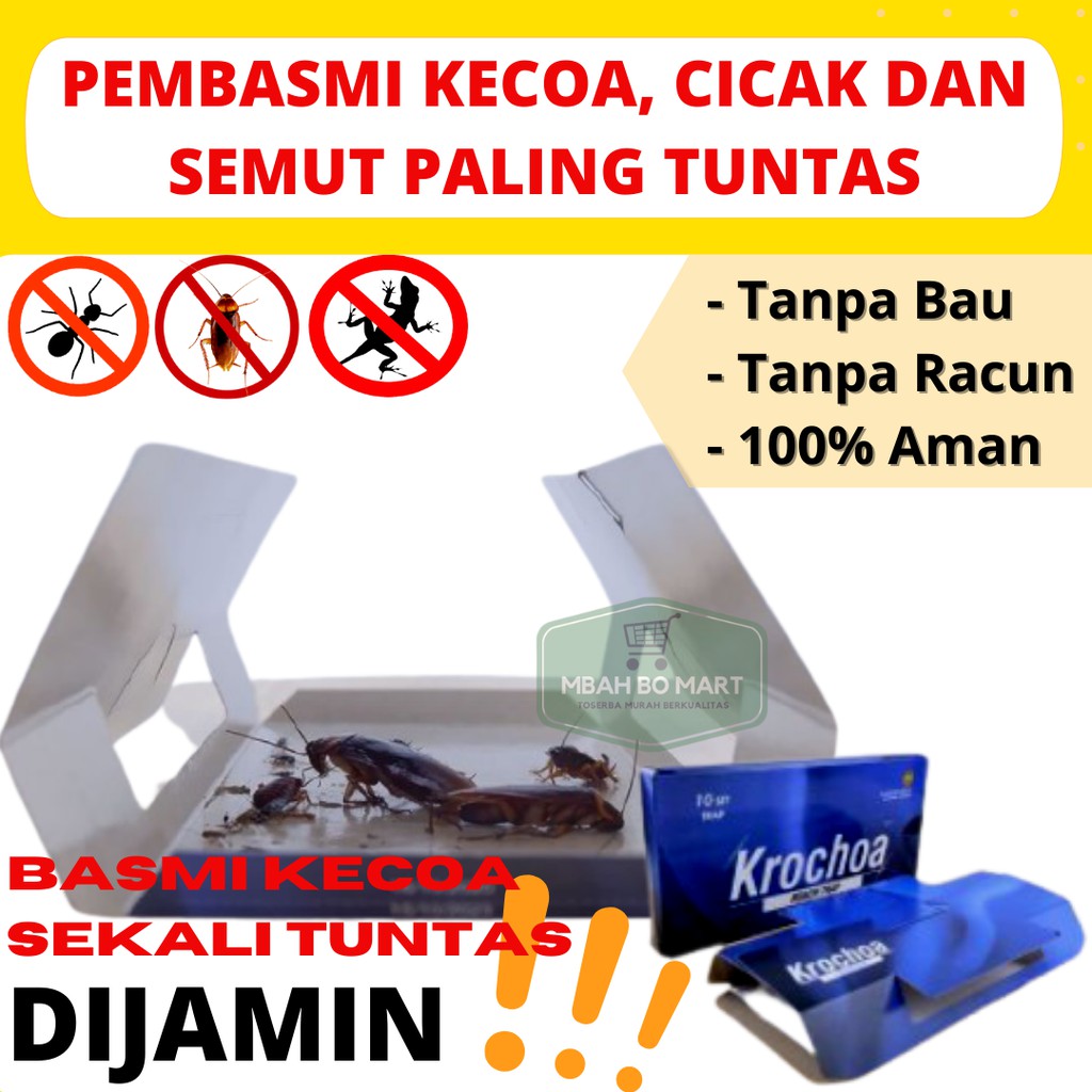 Perangkap dan Jebakan Lem Kecoa Pembasmi Kecoa Rumah dan Mobil Krochoa Anti Kecoak Kamar Mandi 1pc