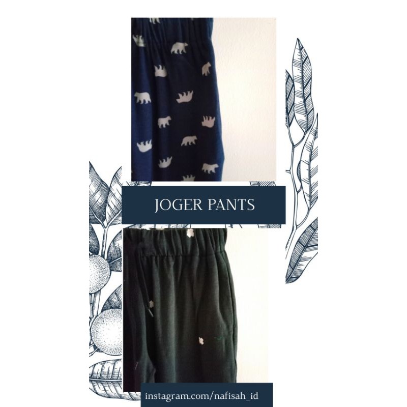 NAFISAH - Celana joger anak perempuan berbahan kaos - JOGER PANTS