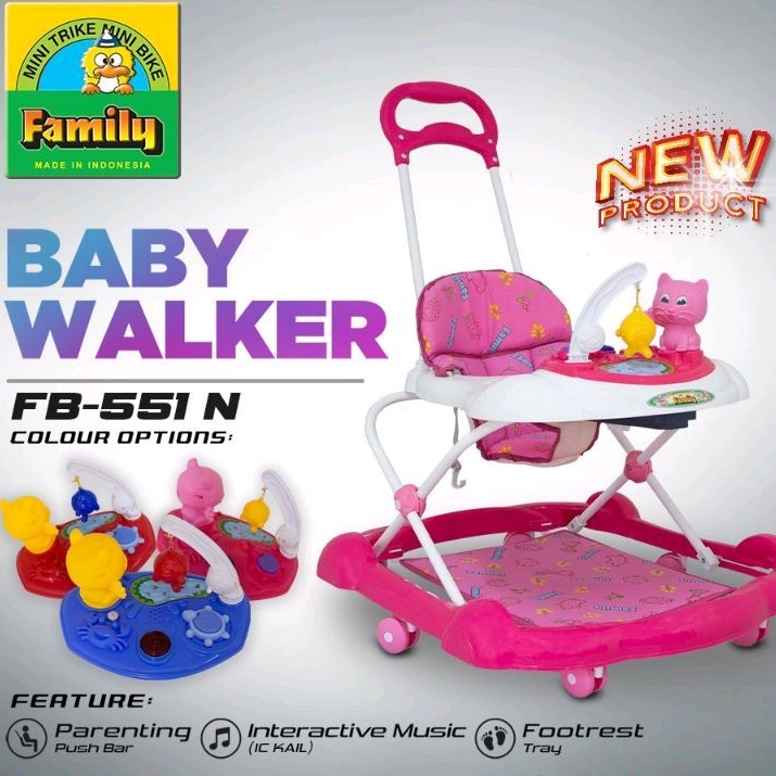 Baby Walker Family FB551N Badong Kereta Dorong Bayi