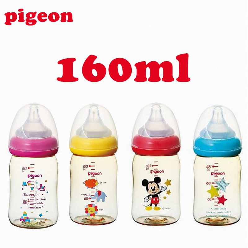 2023 Yang baru Pigeon Botol Susu Pigeon Dot Susu 160 / 240 / 330ml Leher Lebar Bahan PPSU Untuk Bayi