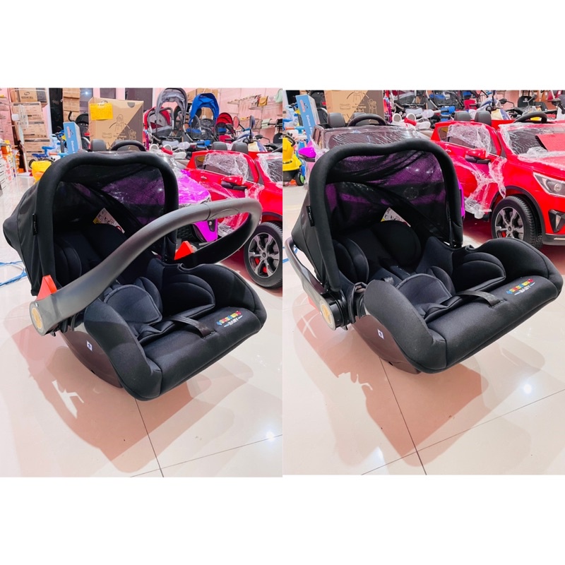 DELUXE BABY CAR SEAT WITH CANOPY PLIKO PK02B 2GO, VISTA CR002B, SB1655 spacebaby