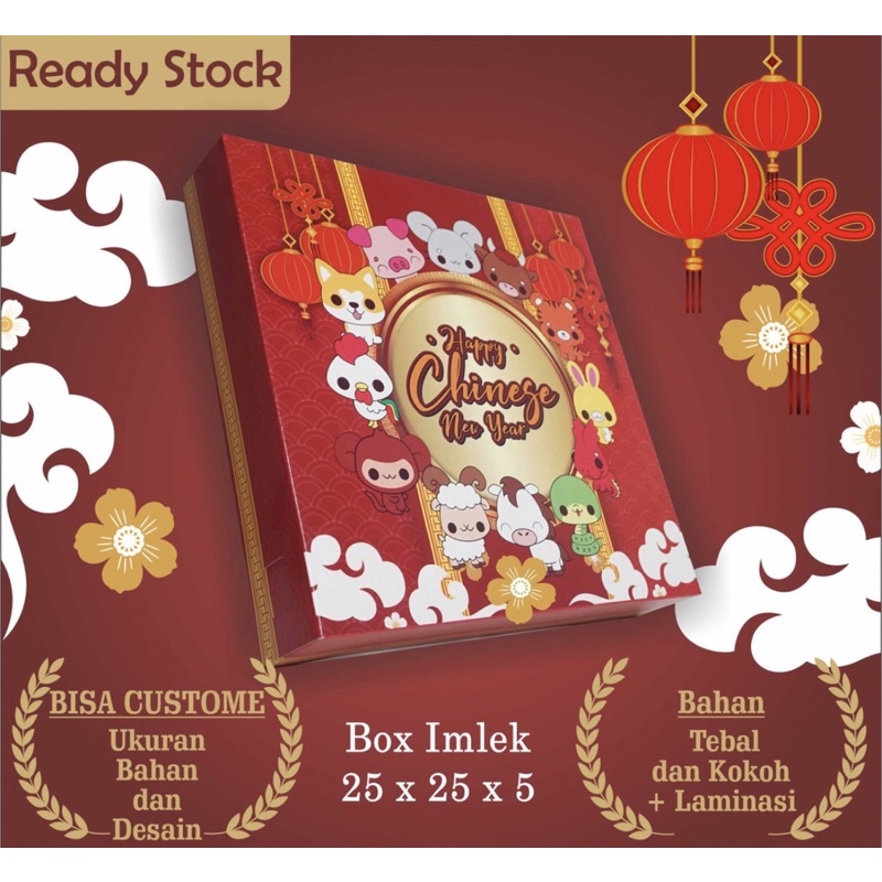 

Box kue Imlek 25x25x5 / Hampers Imlek