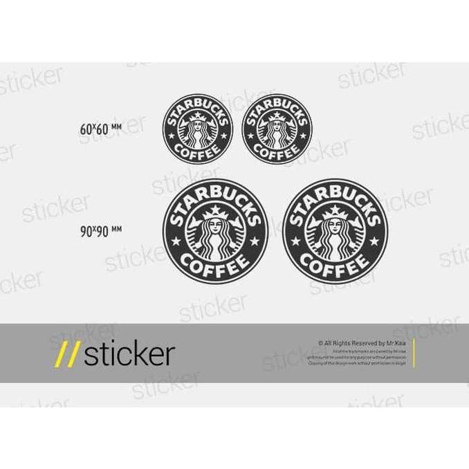 

Hadir Starbucks - Cutting Sticker Stiker Oracal Gilaa!!!