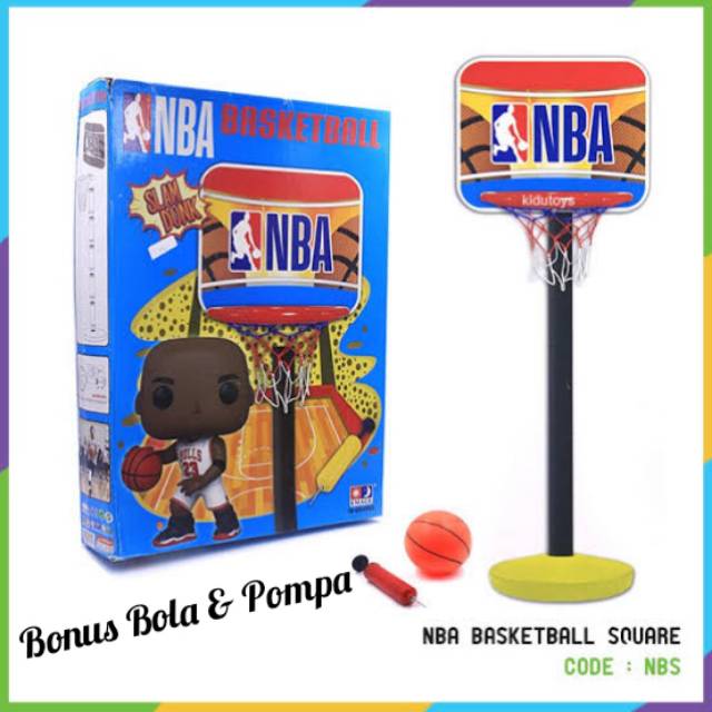 Mainan Ring Basket Bonus Bola &amp; Pompa - Basketball Anak Edukatif