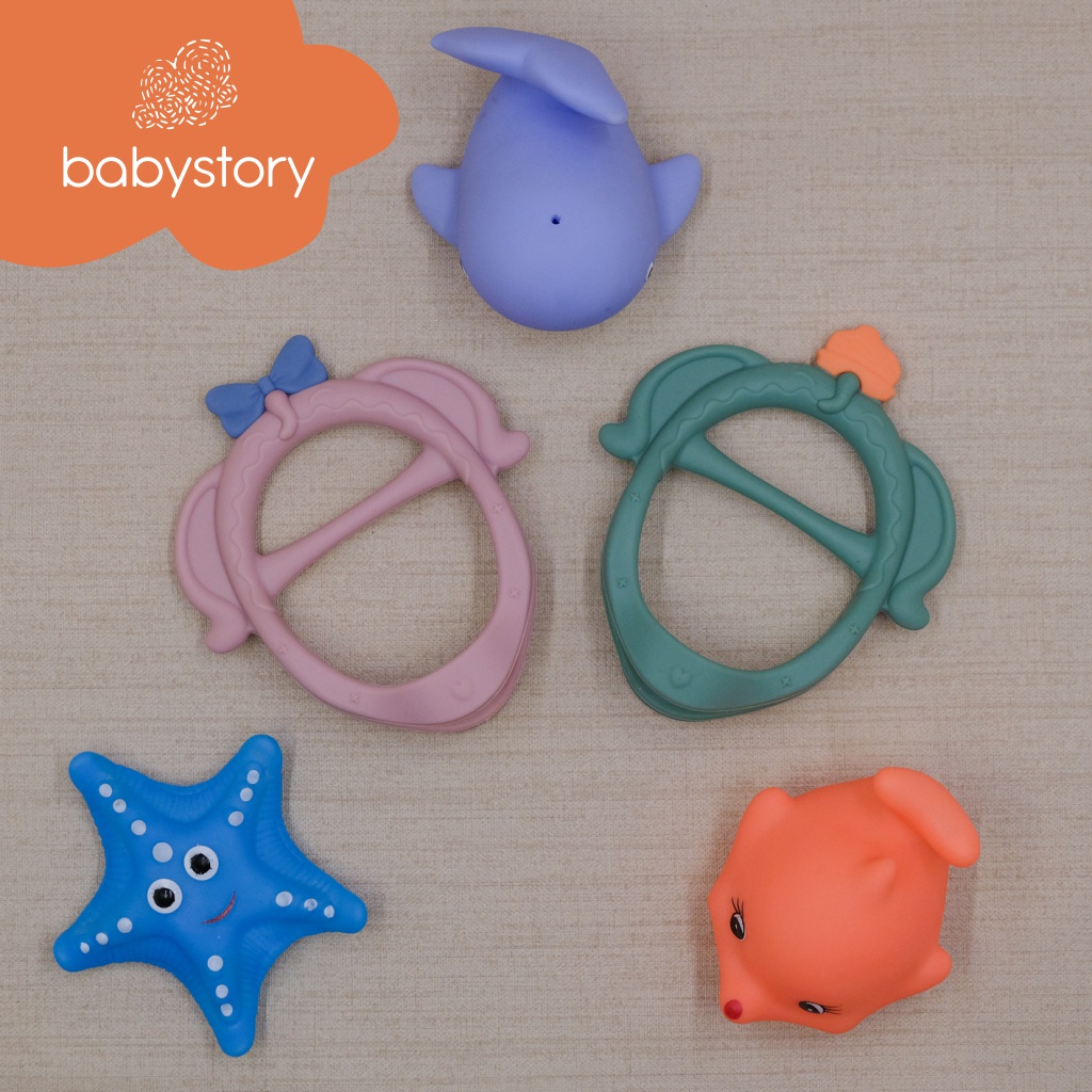 Babystory teether bayi / baby teether / gigitan bayi / Teether gelang