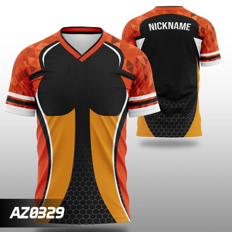 Kaos Jersey Game Esports Mobile Legend PUBG FF Custom Free Nickname AZ0329 XS - XXL