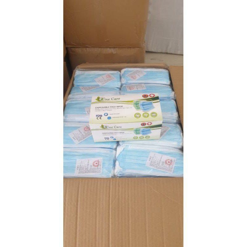 MASKER N_CARE 1 BOX (50PCS)/ MASKER EARLOOP 3PLY/ DISPODABLE FACE MASK