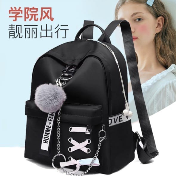 TAS KOREA 2021 TERMURAH - TAS WANITA IMPORT R665-WISE FASHION WANITA SELEMPANG RANSEL