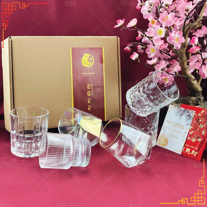 Hampers Imlek Chinese New Year Gelas Sendok Cantik Paket Gift Keluarga