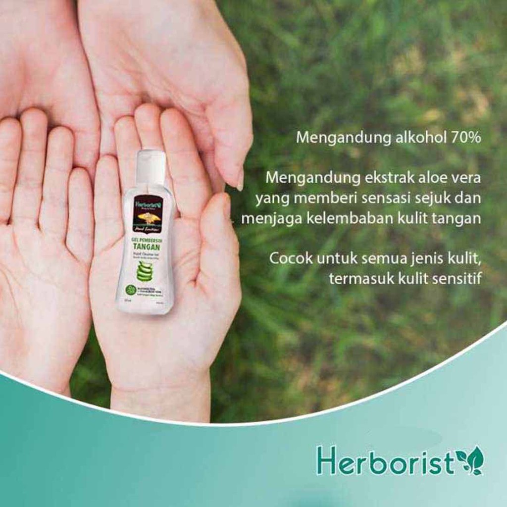 Herborist Hand Sanitizer Antiseptik Gel Aloe Vera
