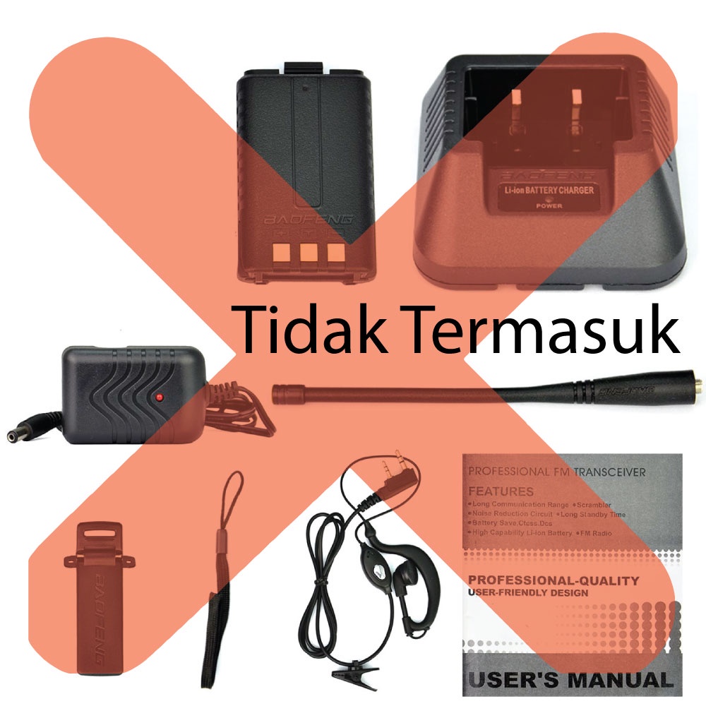 Set Body Board Mesin HT UV-5R Plus 5W Baru Pofung Baofeng UV5R UV5R