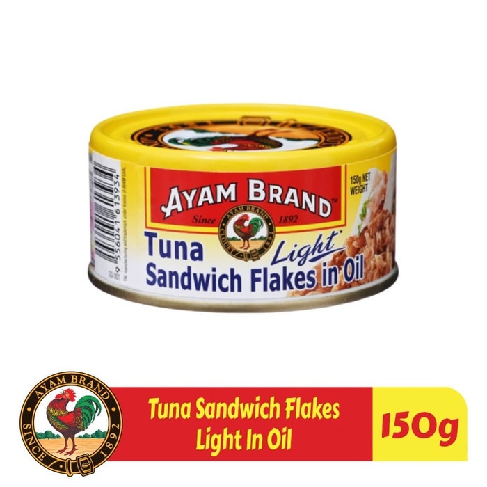 

sa2011aa Ikan Tuna Kaleng Sandwich Flakes In Oil Ayam Brand 150Gr Xa20X1