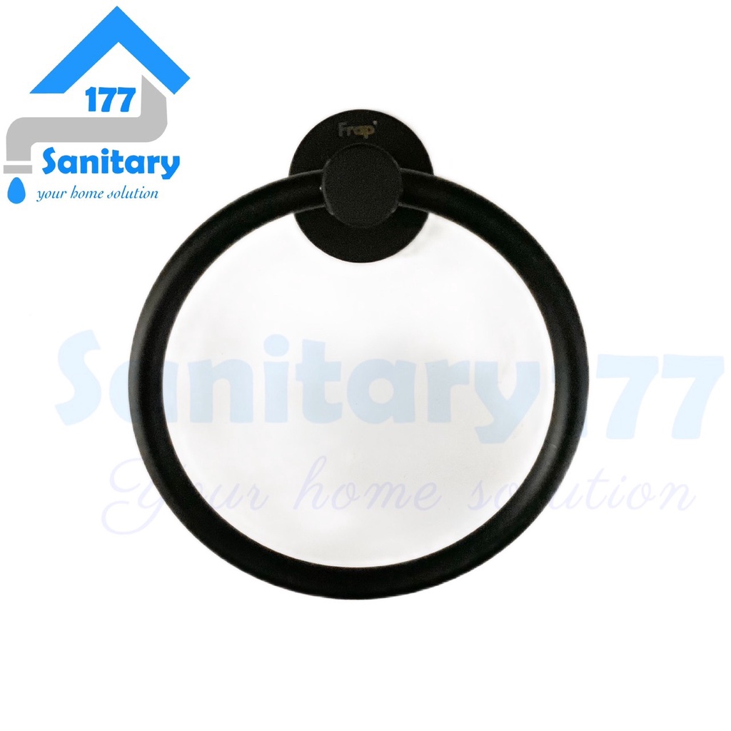 Towel ring stainless 304 HITAM minimalis 30204-gantungan lap handuk black matte stenlis sus304 hooks holder