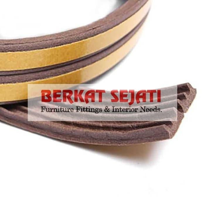 Mohair Moher Door Seal Karet Penutup Celah Pintu Jendela Tipe Model E Berkat mutu Sejati