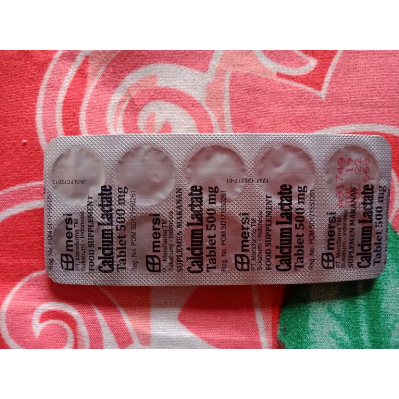 tablet calsium lactate 500 gr