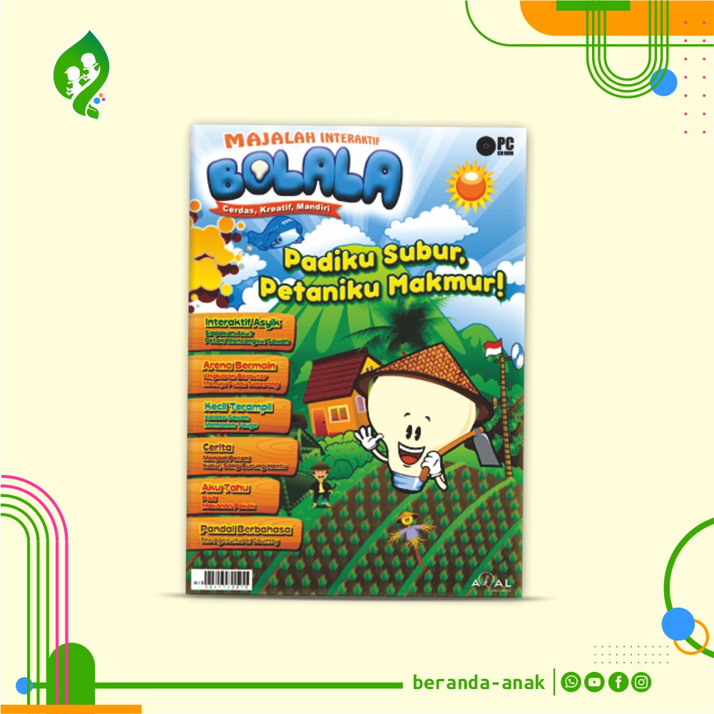 CD Interaktif Bolala ( Padiku Subur, Petaniku Makmur ) Akal Interaktif Garansi 1 Tahun