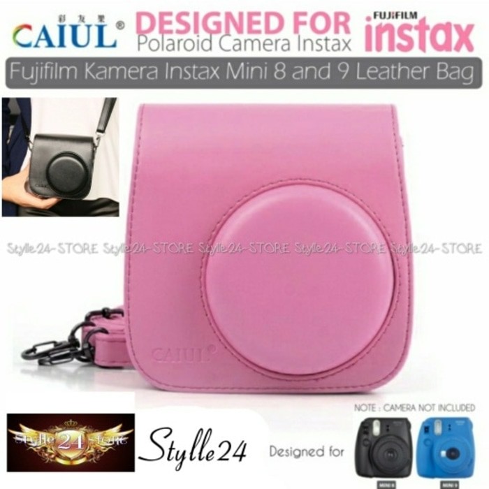 FujiFilm Kamera Instax Mini 8 & 9 Leather Bag / Tas / Case