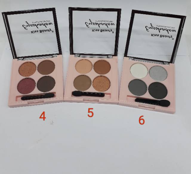 EYESHADOW KISSBEAUTY 4.COLOUR real pic 6.seri