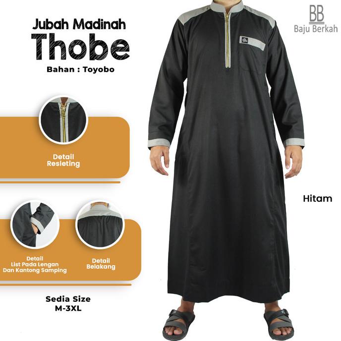 Jubah Pria, Jubah Lengan Panjang, Gamis Pria