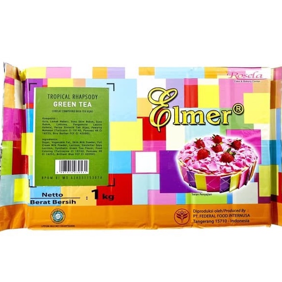 

Elmer Cokelat Compound Green Tea 1kg Chocolate Compound Tropical Rhapsody Rasa Teh Hijau