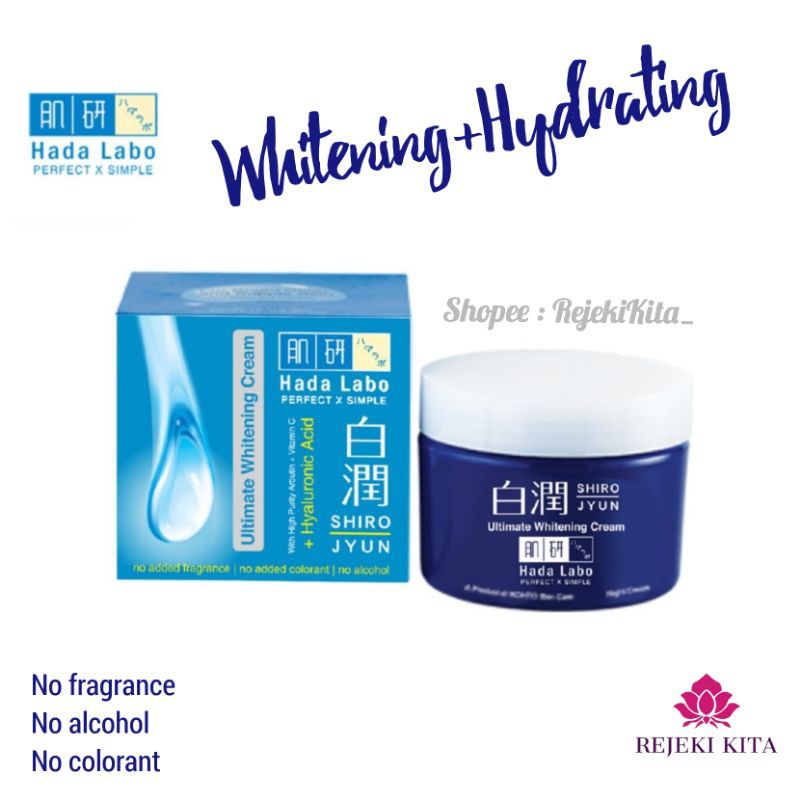 Jual Hada Labo Shirojyun Cream Ultimate Whitening 40 gram (Night Cream