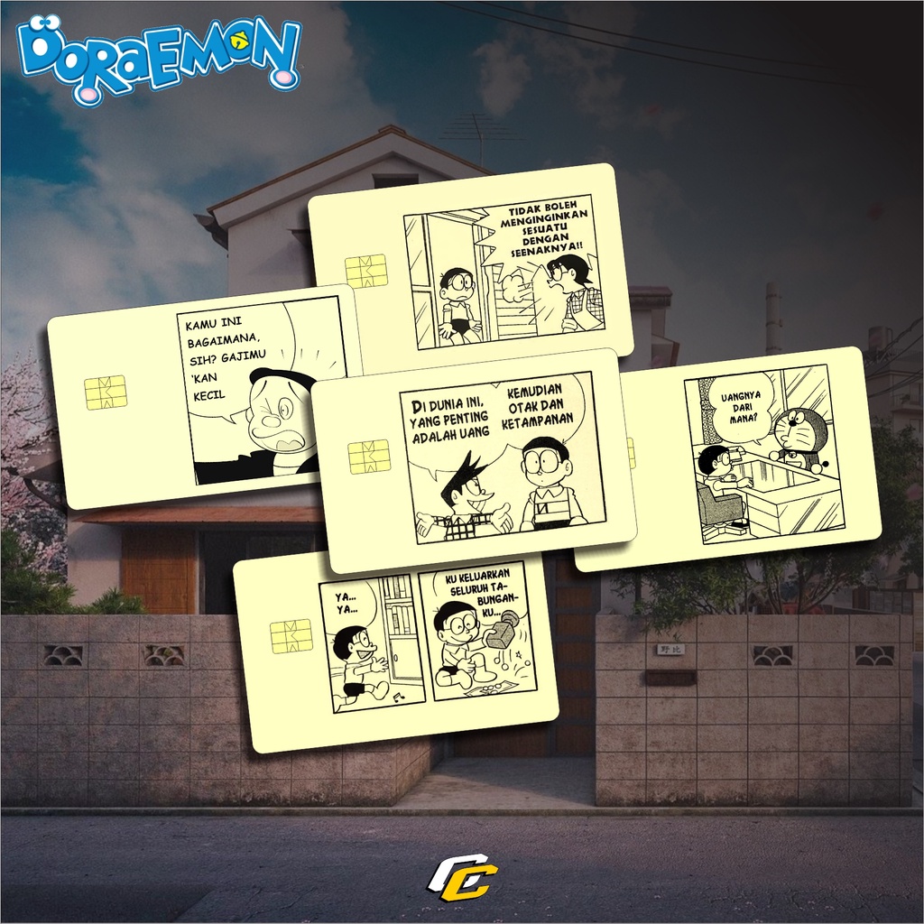 

STICKER COMIC KOMIK DORAEMON PELINDUNG KARTU SKIN CARD ATM STIKER MOTIF DORAEMON KUAT TAHAN LAMA