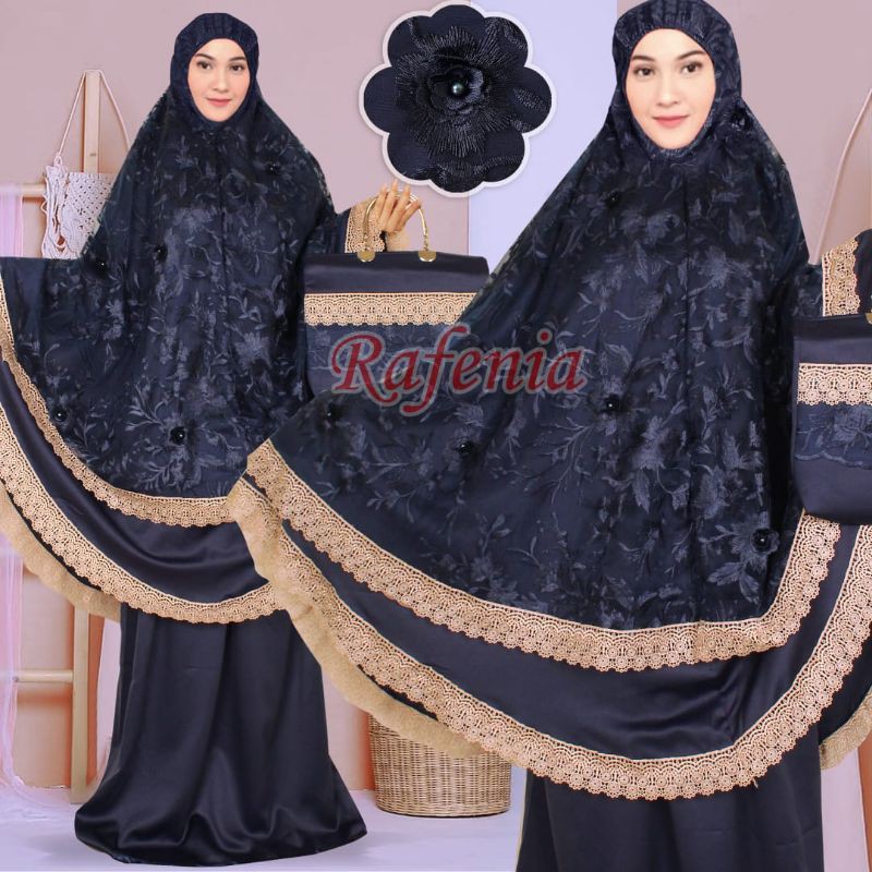 mukena *RAFENIA ORY* BAHAN BROKAT 3D