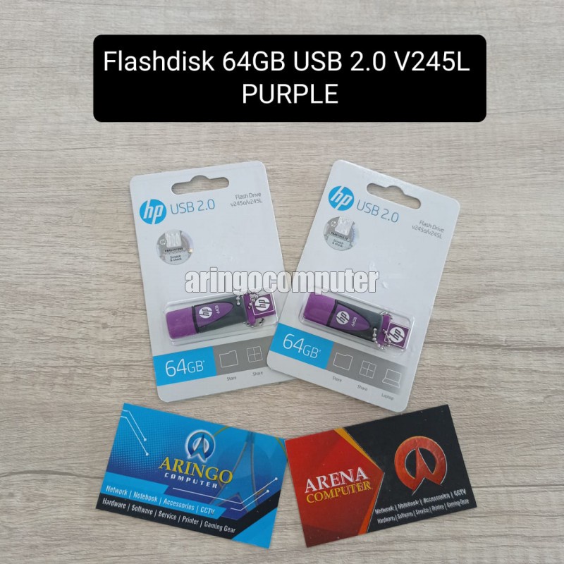 Flashdisk HP 64GB USB 2.0 V245L PURPLE