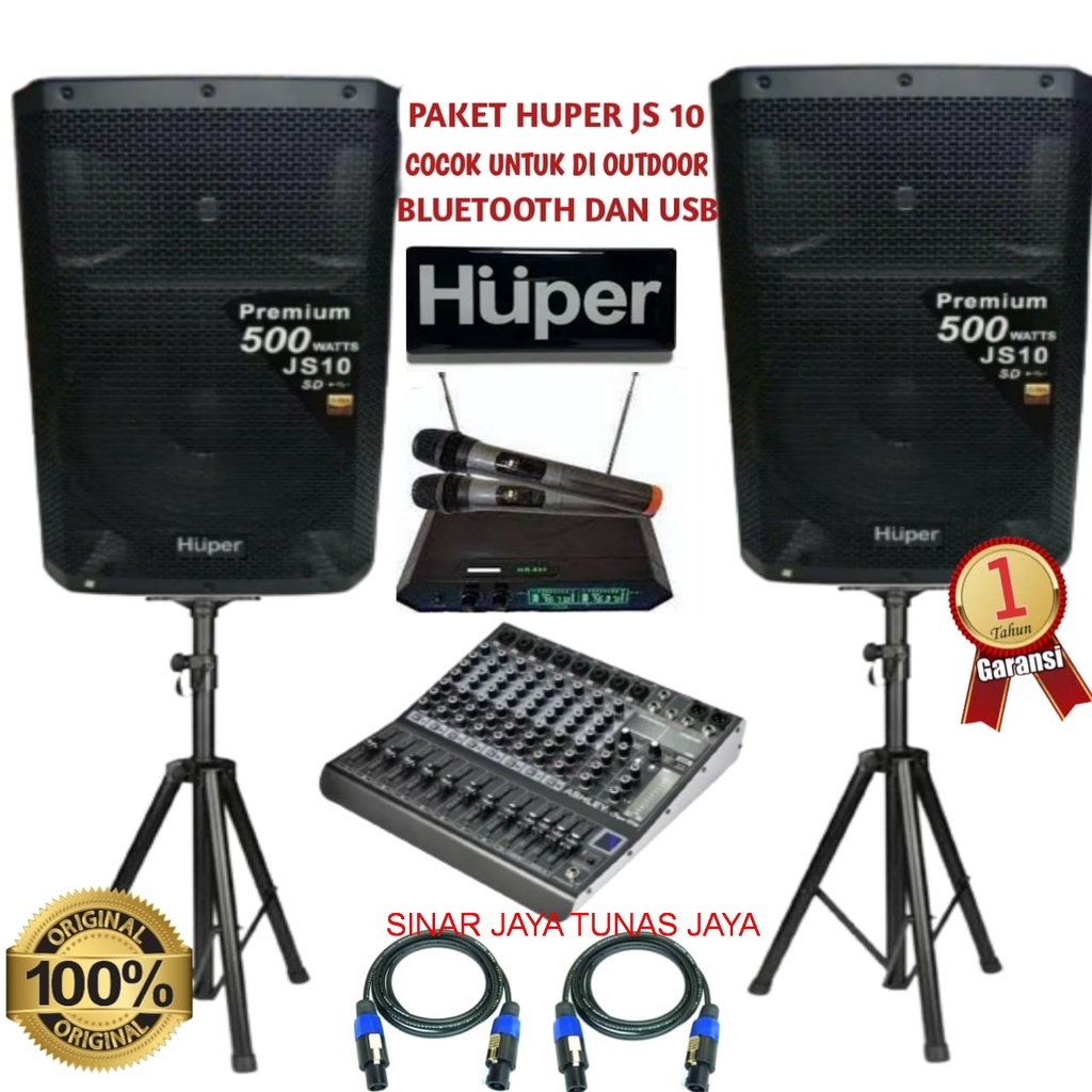 PAKET SOUND SISTEM HUPER JS 10 UNTUK DI OUTDOOR DAN INDOOR