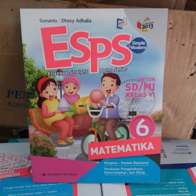 Jual Esps Matematika Sd Mi Kelas 6 Revisi K13 Erlangga Indonesia Shopee Indonesia