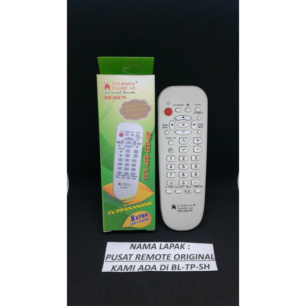 REMOTE REMOT TV PANASONIC TABUNG LED LCD MULTI UNIVERSAL