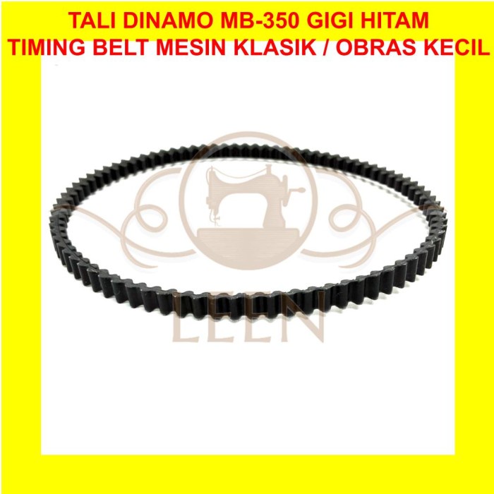 Tali Dinamo MB-350 Hitam Timing Belt Mesin Jahit Klasik / Obras Kecil LEEN