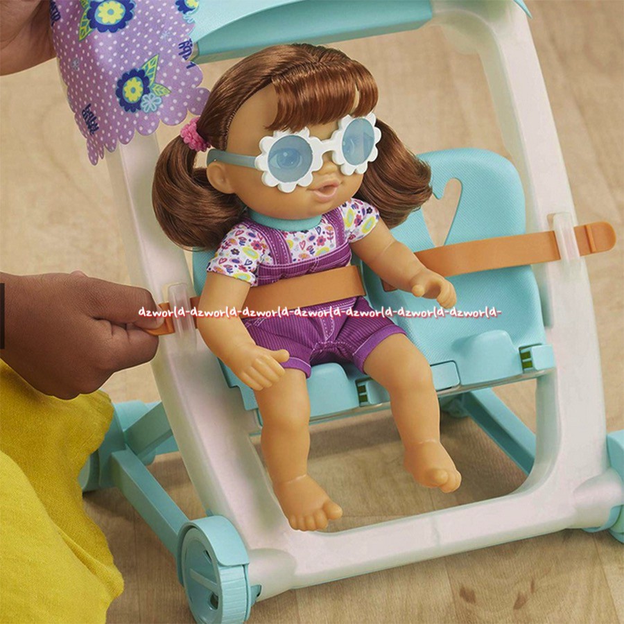 Littles Baby Alive Stroller Push and Kick Little Lucy Boneka Baby