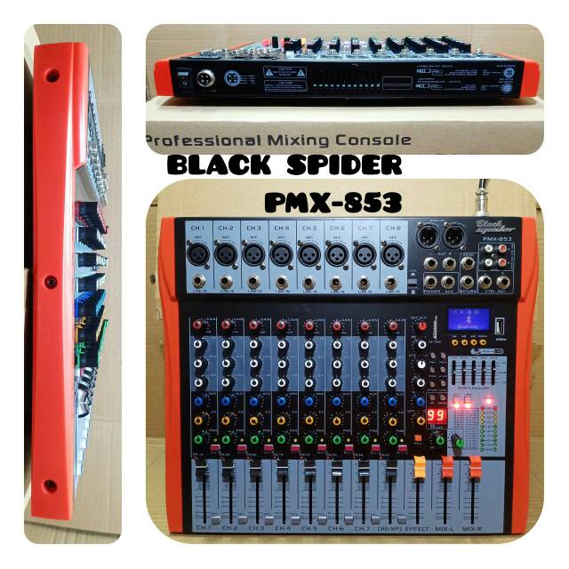 Audio mixer black spider PMX 853 ORIGINAL