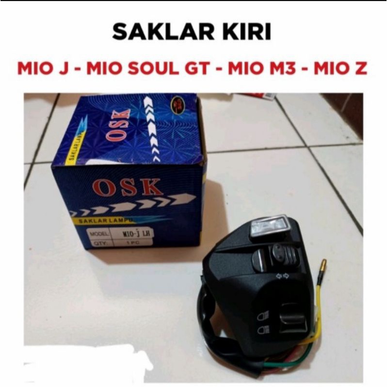 Saklar Kiri Mio J - Mio Soul GT - Mio M3 125 - Mio Z / Holder Tombol Set Lampu Sen Klakson OSK